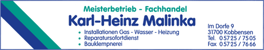 Logo Karl-Heinz Malinka Meisterbetrieb-Fachhandel
